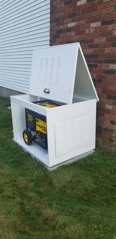 metal enclosure for portable generator|outdoor generator weatherproof enclosures.